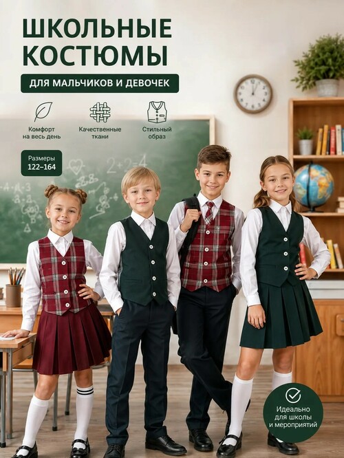 Школьная форма для Мальчика (вид 2) Школьная форма для Мальчика (фото, вид 2)